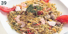 39．シーフードチョウミン／Seafood Chow Mein